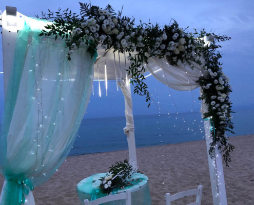 Hochzeitszeremionie am Strand in Sardinien